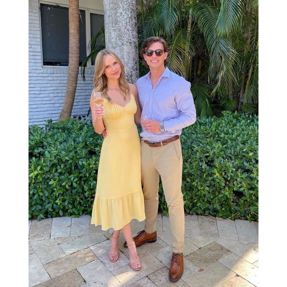 Reformation Embry Dress in Sunshine